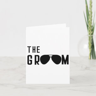 Groom - Family Party Rehearsal Day Sungles Funny  Card