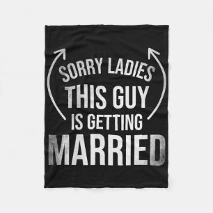 Groom Funny Bachelor Supplies Clothes Party Weddin Fleece Blanket