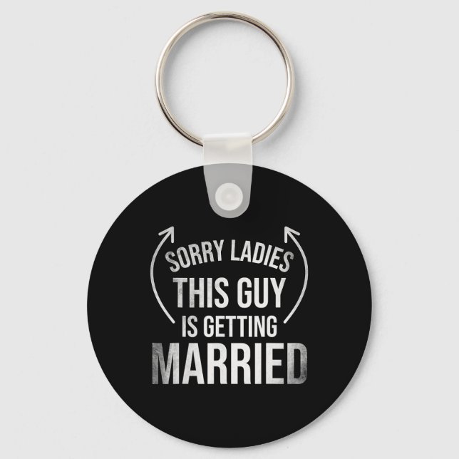 Groom Funny Bachelor Supplies Clothes Party Weddin Key Ring (Front)