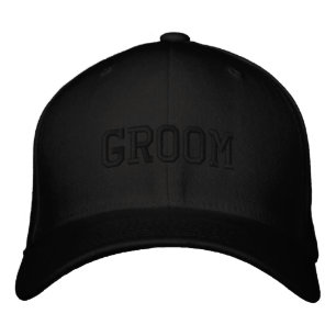'Groom' Gift Bachelor Party Wedding Photographs Embroidered Hat