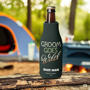 Groom Goes Wild Bachelor Party  Bottle Cooler