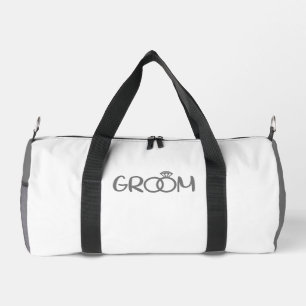 GROOM Grey White Duffle Bag