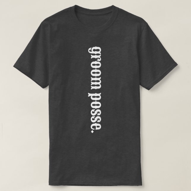 Groom Groomsmen Bridal Bride Wedding Matching West T-Shirt (Design Front)