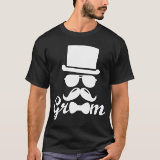 Groom Groomsmen Wedding groom gift Tuxedo Bachelor T-Shirt