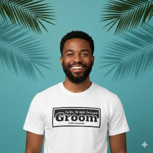 Groom (In His Own Mind) Myth & Legend Bachelor Tri-Blend Shirt