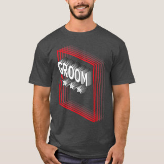 Groom Job Title Appreciation Retro T-Shirt
