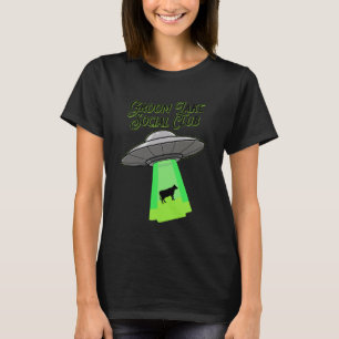 Groom Lake Social Club UFO Alien Abduction Meme T-Shirt