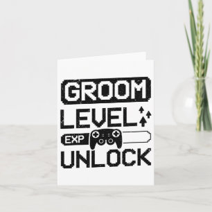 Groom Level Unlock Bachelor Party 1 Card