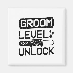 Groom Level Unlock Bachelor Party Magnet