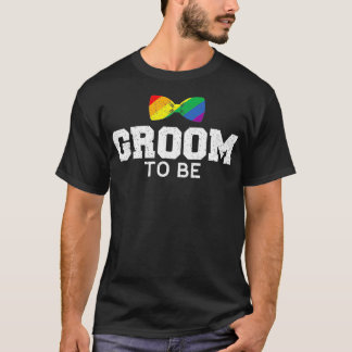 Groom LGB Gay Wedding Bachelor  T-Shirt