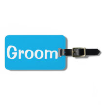 Groom luggage tag