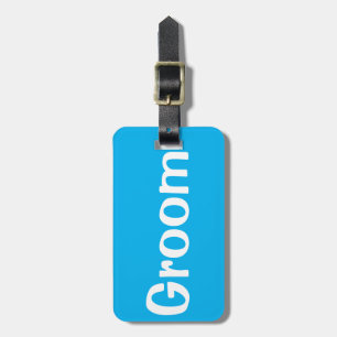 Groom luggage tag