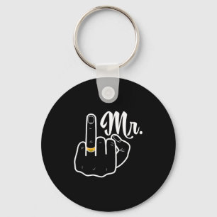 Groom Married Wedding Honeymoon Ring Wedding Seaso Key Ring