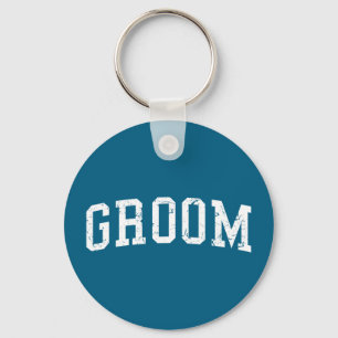 Groom matching bride bachelor party wedding groom key ring