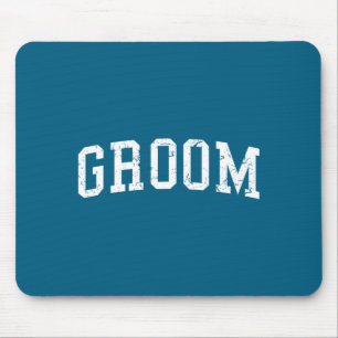 Groom matching bride bachelor party wedding groom mouse pad
