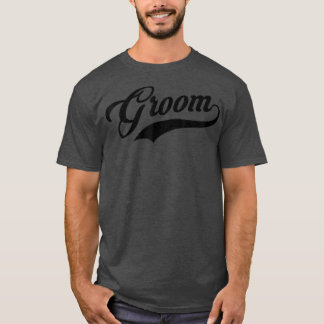 Groom Matching Couple Wedding Baseball or Softball T-Shirt