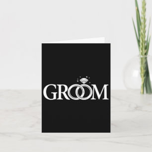 Groom Men Wedding Day Bachelor Party Card