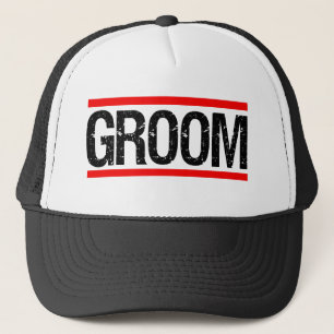 Groom Men's hat funny