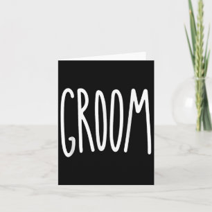 Groom Mens Wedding Bride Card