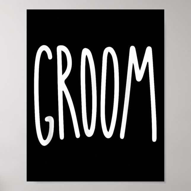 Groom Mens Wedding Bride  Poster (Front)