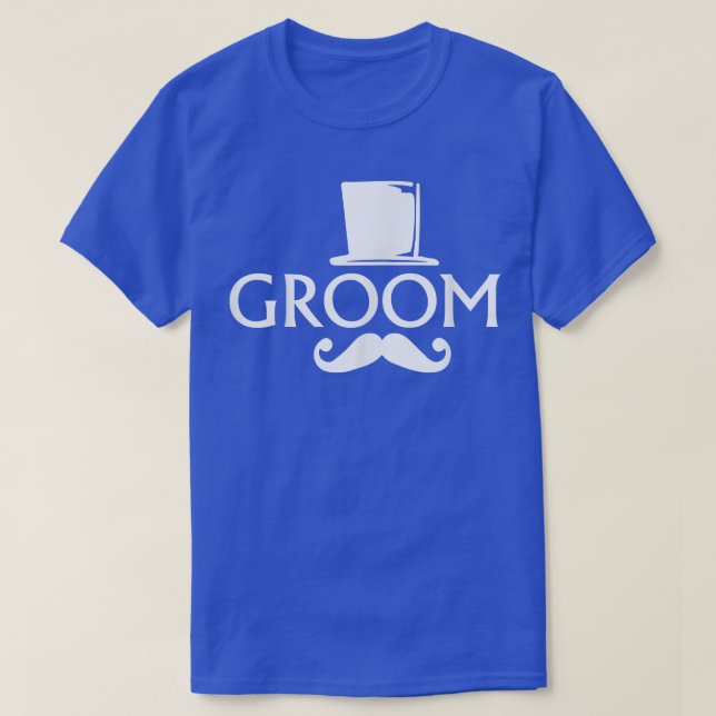 Groom Moustache And Top Hat Wedding Bachelor Party (Design Front)