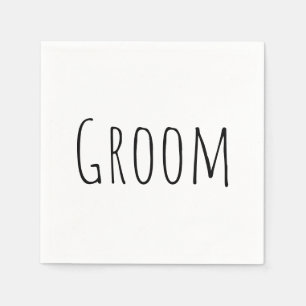 Groom  napkin