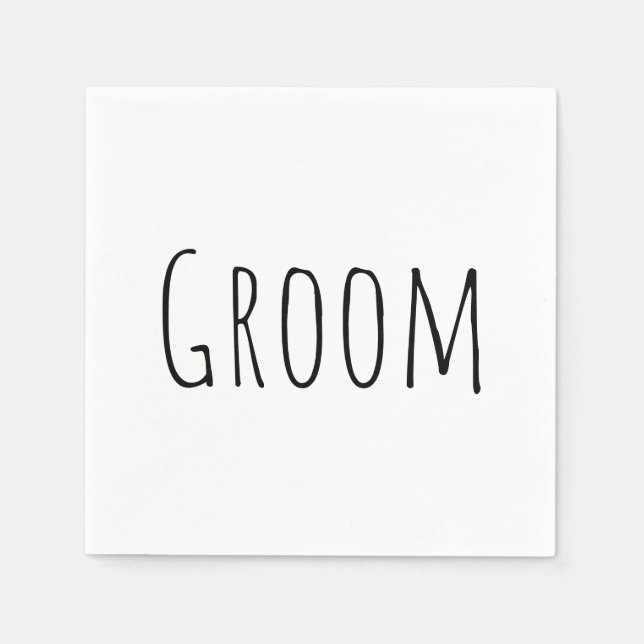 Groom  napkin (Front)
