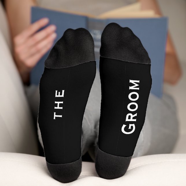 Groom or Secret Message for Bride on Bottom Socks (Bottom)