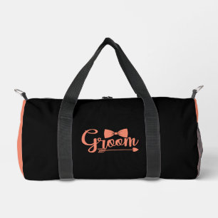 GROOM Peach White Duffle Bag