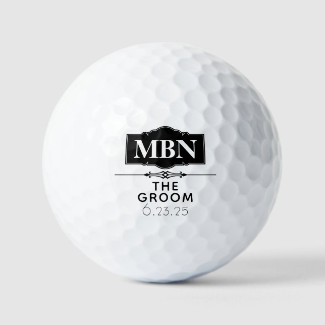 GROOM PERSONALIZED  GOLF BALLS (Front)