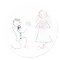 Groom Proposing to Bride Wedding Stickers