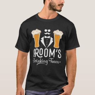 Groom s Drinking Team Wedding Bachelors Party Squa T-Shirt