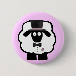 Groom Sheep Button