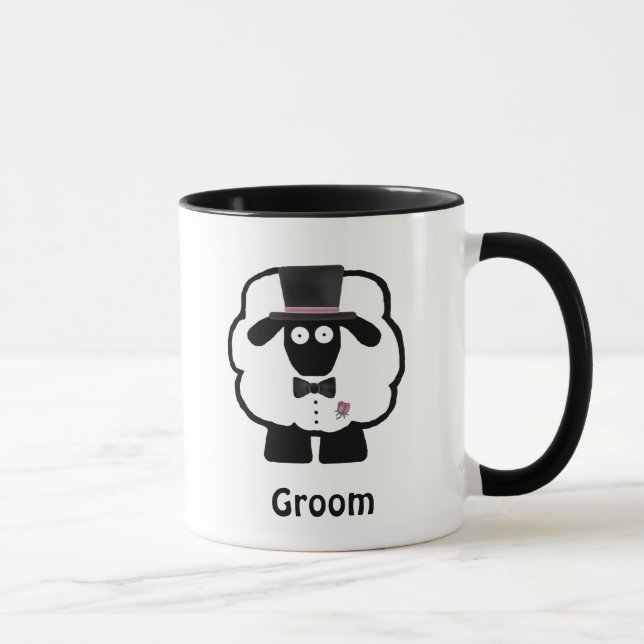 Groom Sheep Coffee Mug (Right)