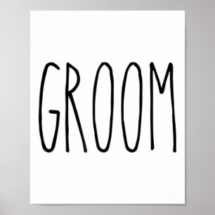 Groom Shirt Farmhouse Wedding Country Matching Bri Poster
