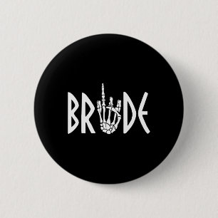 Groom Skeleton Gothic Wedding Engagement Halloween 6 Cm Round Badge