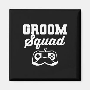 Groom Squad Bachelor Party Groomsmen Gamer Magnet