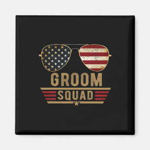 Groom Squad Bachelor Party Groomsmen Wedding Usa S Magnet