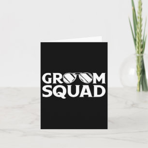 Groom Squad Groomsman Bachelor Party Wedding Match Card
