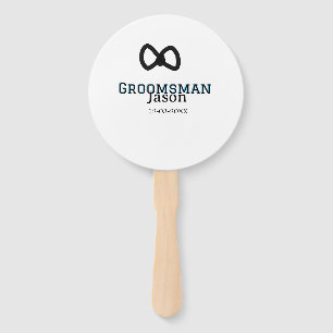 Groom Squad groomsman bachelorette party add name  Hand Fan