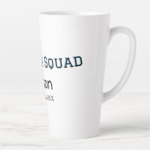 Groom Squad groomsman bachelorette party add name  Latte Mug