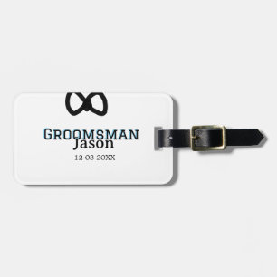 Groom Squad groomsman bachelorette party add name  Luggage Tag
