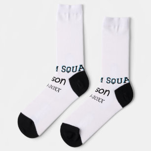 Groom Squad groomsman bachelorette party add name Socks