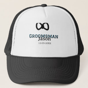 Groom Squad groomsman bachelorette party add name  Trucker Hat