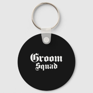 Groom Squad Old School - Bachelor Party - Wedding Key Ring