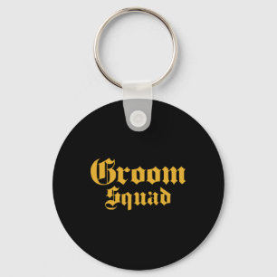 Groom Squad Old School - Bachelor Party - Wedding Key Ring