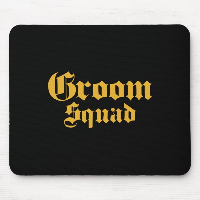 Groom Squad Old School - Bachelor Party - Wedding  Mouse Pad (Front)