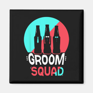 Groom Squad Sayings Party Wedding Bachelor 2  Magnet
