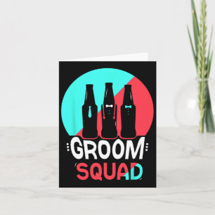 Groom Squad Sayings Party Wedding Bachelor Card