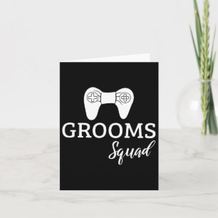 Groom Squad Wedding Bachelor Party Wedding Party F Card